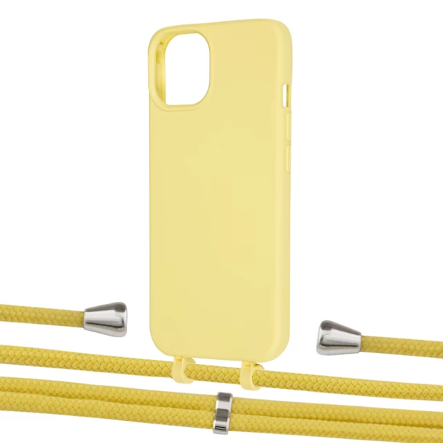Чохол Upex Alter Eyelets for iPhone 13 mini Daffodil with Aide Corn and Casquette Silver (UP114971)