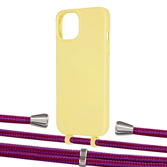 Чехол Upex Alter Eyelets for iPhone 13 mini Daffodil with Aide Rouge Cramoisi and Casquette Silver (UP115001)