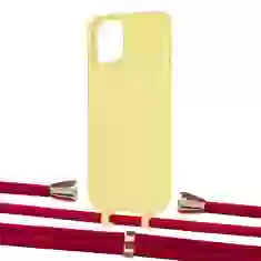 Чехол Upex Alter Eyelets for iPhone 13 mini Daffodil with Aide Red and Casquette Gold (UP115004)