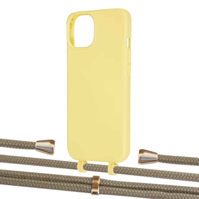 Чехол Upex Alter Eyelets for iPhone 13 mini Daffodil with Aide Champagne and Casquette Gold (UP115016)