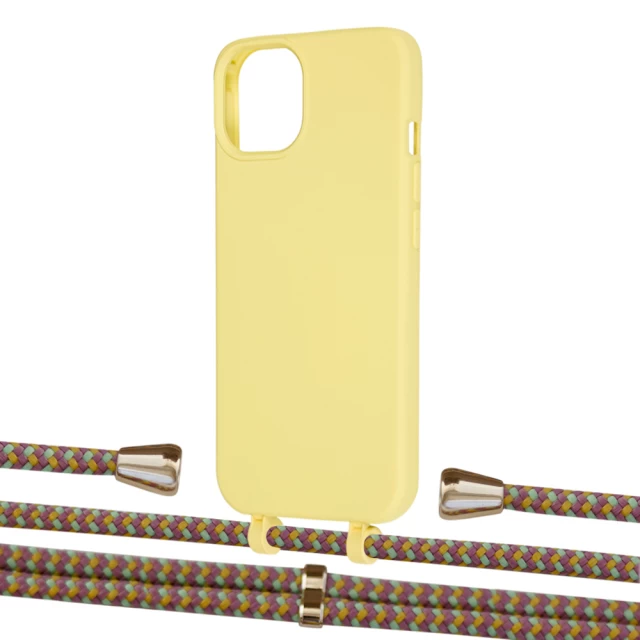 Чехол Upex Alter Eyelets for iPhone 13 mini Daffodil with Aide Couleur Vintage and Casquette Gold (UP115035)