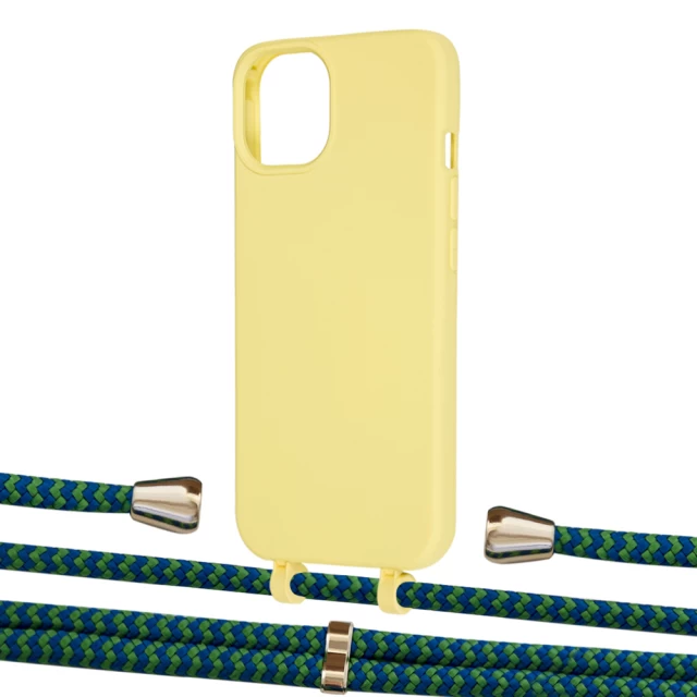 Чохол Upex Alter Eyelets for iPhone 13 mini Daffodil with Aide Emeraude and Casquette Gold (UP115037)