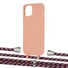 Чохол Upex Alter Eyelets for iPhone 13 mini Tangerine with Aide Burgundy Camouflage and Casquette Silver (UP115133)