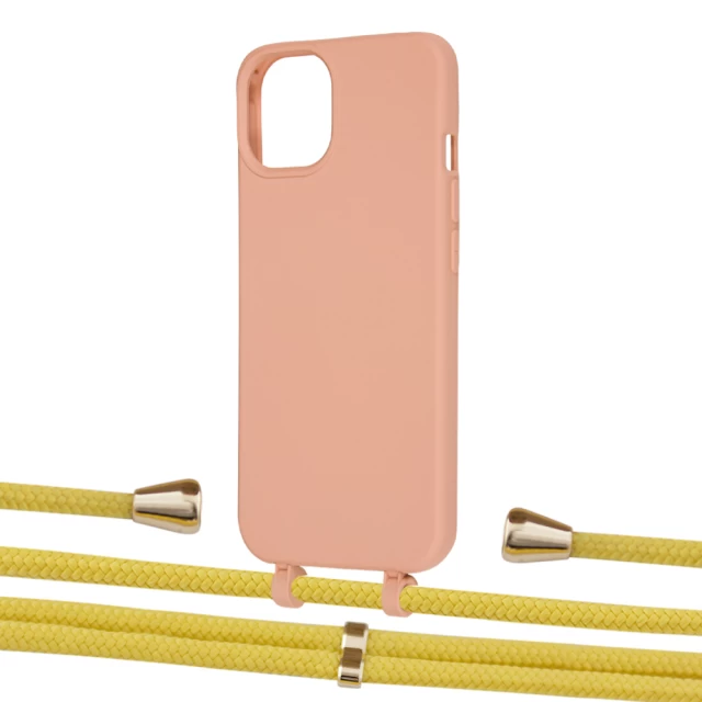 Чохол Upex Alter Eyelets for iPhone 13 mini Tangerine with Aide Corn and Casquette Gold (UP115146)