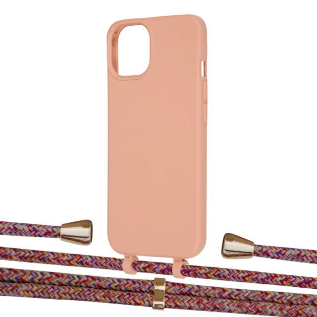 Чохол Upex Alter Eyelets for iPhone 13 mini Tangerine with Aide Melanger and Casquette Gold (UP115173)