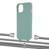 Чохол Upex Alter Eyelets for iPhone 13 mini Basil with Aide Gray and Casquette Silver (UP115259)