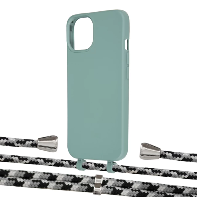 Чохол Upex Alter Eyelets for iPhone 13 mini Basil with Aide Life Road and Casquette Silver (UP115268)