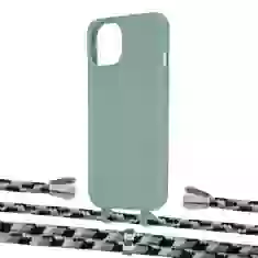 Чохол Upex Alter Eyelets for iPhone 13 mini Basil with Aide Life Road and Casquette Silver (UP115268)