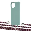 Чохол Upex Alter Eyelets for iPhone 13 mini Basil with Aide Burgundy Camouflage and Casquette Silver (UP115273)