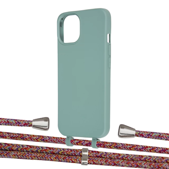 Чехол Upex Alter Eyelets for iPhone 13 mini Basil with Aide Melanger and Casquette Silver (UP115278)