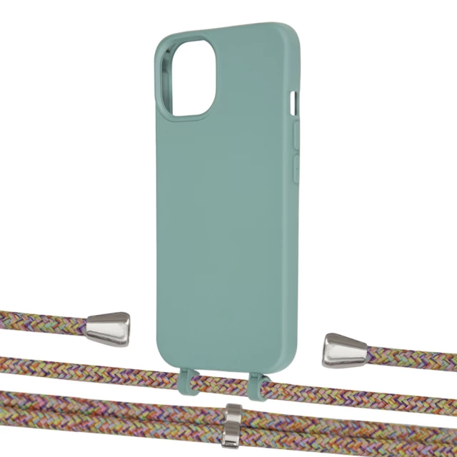 Чехол Upex Alter Eyelets for iPhone 13 mini Basil with Aide Confondre and Casquette Silver (UP115279)