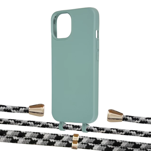 Чехол Upex Alter Eyelets for iPhone 13 mini Basil with Aide Life Road and Casquette Gold (UP115303)