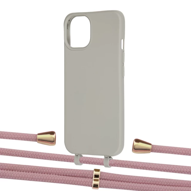 Чехол Upex Alter Eyelets for iPhone 13 mini Anchor with Aide Carnation and Casquette Gold (UP115433)