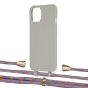 Чехол Upex Alter Eyelets for iPhone 13 mini Anchor with Aide Blue Sunset and Casquette Gold (UP115446)