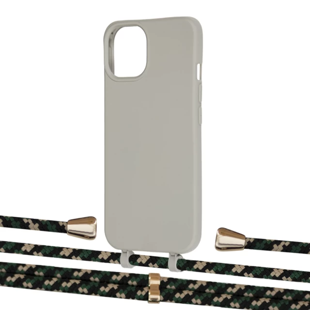 Чохол Upex Alter Eyelets for iPhone 13 mini Anchor with Aide Juniper Camouflage and Casquette Gold (UP115449)