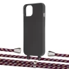 Чехол Upex Alter Eyelets for iPhone 13 Onyx with Aide Burgundy Camouflage and Casquette Silver (UP115553)