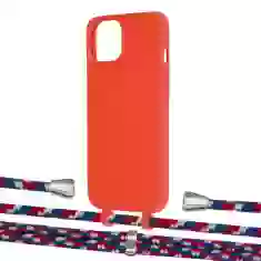 Чохол Upex Alter Eyelets for iPhone 13 Red with Aide Police and Casquette Silver (UP115690)