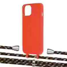 Чохол Upex Alter Eyelets for iPhone 13 Red with Aide Cinnamon Camouflage and Casquette Silver (UP115695)
