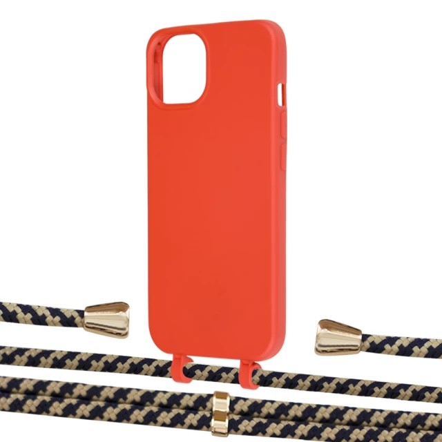 Чехол Upex Alter Eyelets for iPhone 13 Red with Aide Copper and Casquette Gold (UP115721)