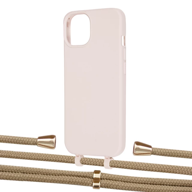 Чохол Upex Alter Eyelets for iPhone 13 Crepe with Aide Sand and Casquette Gold (UP115857)