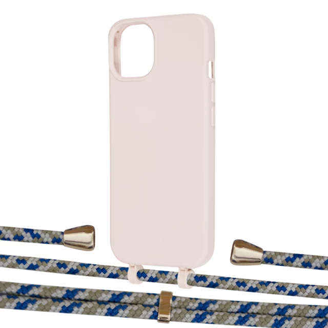 Чехол Upex Alter Eyelets for iPhone 13 Crepe with Aide Steel Camouflage and Casquette Gold (UP115871)