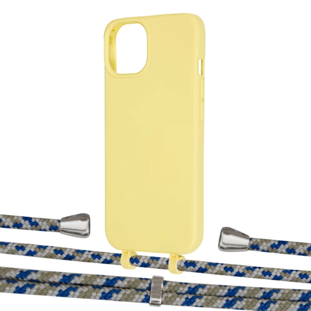 Чехол Upex Alter Eyelets for iPhone 13 Daffodil with Aide Steel Camouflage and Casquette Silver (UP115976)