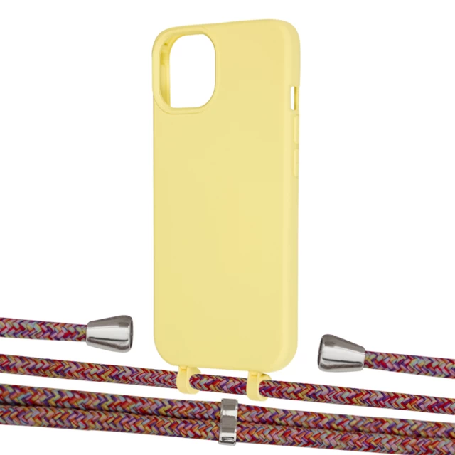 Чехол Upex Alter Eyelets for iPhone 13 Daffodil with Aide Melanger and Casquette Silver (UP115978)