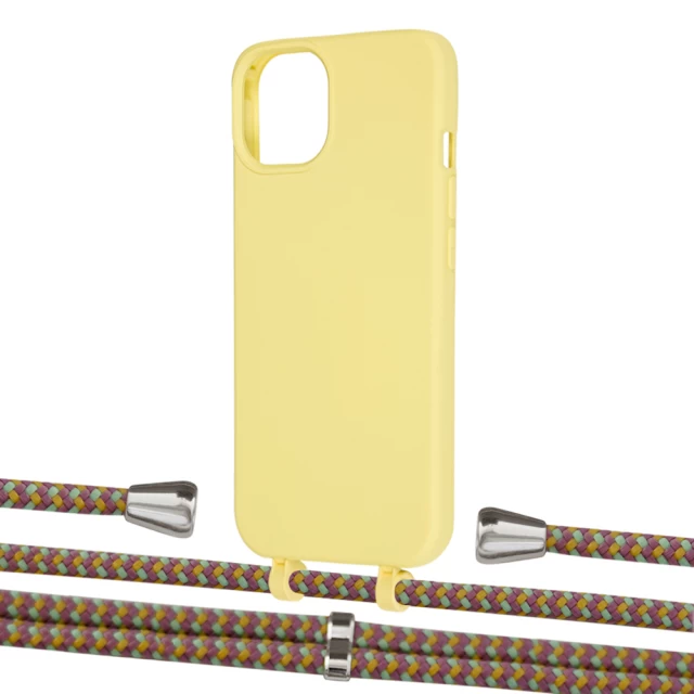 Чохол Upex Alter Eyelets for iPhone 13 Daffodil with Aide Couleur Vintage and Casquette Silver (UP115980)