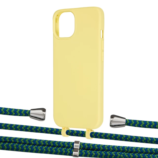 Чехол Upex Alter Eyelets for iPhone 13 Daffodil with Aide Emeraude and Casquette Silver (UP115982)