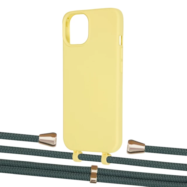 Чехол Upex Alter Eyelets for iPhone 13 Daffodil with Aide Cactus and Casquette Gold (UP115985)