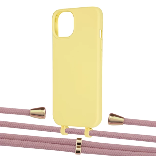 Чохол Upex Alter Eyelets for iPhone 13 Daffodil with Aide Carnation and Casquette Gold (UP115993)