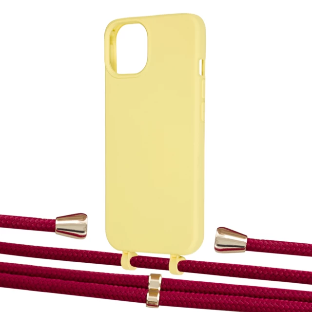 Чохол Upex Alter Eyelets for iPhone 13 Daffodil with Aide Chili Pepper and Casquette Gold (UP115995)