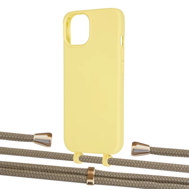 Чохол Upex Alter Eyelets for iPhone 13 Daffodil with Aide Champagne and Casquette Gold (UP115996)
