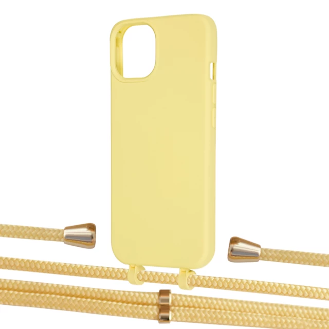 Чехол Upex Alter Eyelets for iPhone 13 Daffodil with Aide Banana and Casquette Gold (UP116000)