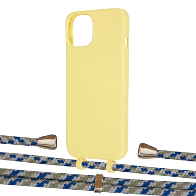 Чохол Upex Alter Eyelets for iPhone 13 Daffodil with Aide Steel Camouflage and Casquette Gold (UP116011)