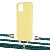 Чохол Upex Alter Eyelets for iPhone 13 Daffodil with Aide Emeraude and Casquette Gold (UP116017)