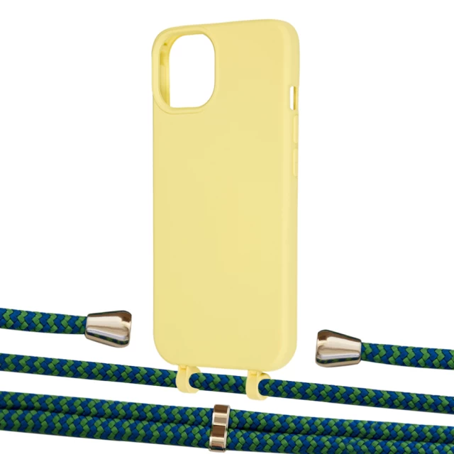 Чехол Upex Alter Eyelets for iPhone 13 Daffodil with Aide Emeraude and Casquette Gold (UP116017)