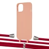 Чехол Upex Alter Eyelets for iPhone 13 Tangerine with Aide Red and Casquette Silver (UP116089)