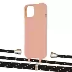 Чохол Upex Alter Eyelets for iPhone 13 Tangerine with Aide Black Dots and Casquette Gold (UP116142)