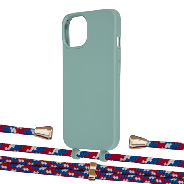 Чехол Upex Alter Eyelets for iPhone 13 Basil with Aide Police and Casquette Gold (UP116285)