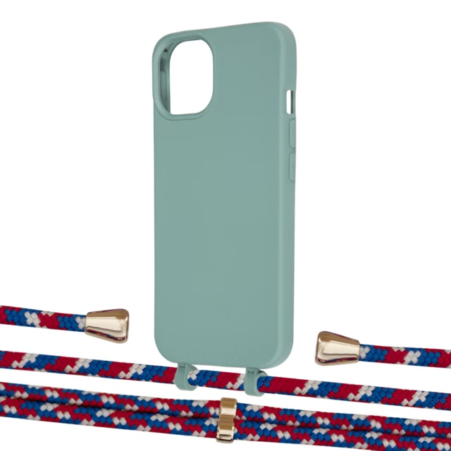 Чохол Upex Alter Eyelets for iPhone 13 Basil with Aide Police and Casquette Gold (UP116285)