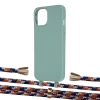 Чохол Upex Alter Eyelets for iPhone 13 Basil with Aide Orange Azure and Casquette Gold (UP116287)