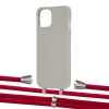 Чохол Upex Alter Eyelets for iPhone 13 Anchor with Aide Red and Casquette Silver (UP116369)