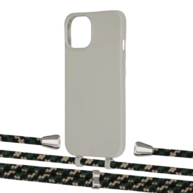 Чохол Upex Alter Eyelets for iPhone 13 Anchor with Aide Juniper Camouflage and Casquette Silver (UP116394)