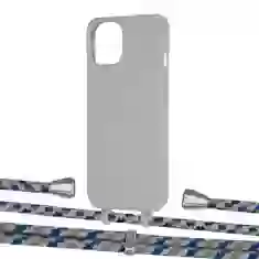 Чохол Upex Alter Eyelets for iPhone 13 Anchor with Aide Steel Camouflage and Casquette Silver (UP116396)