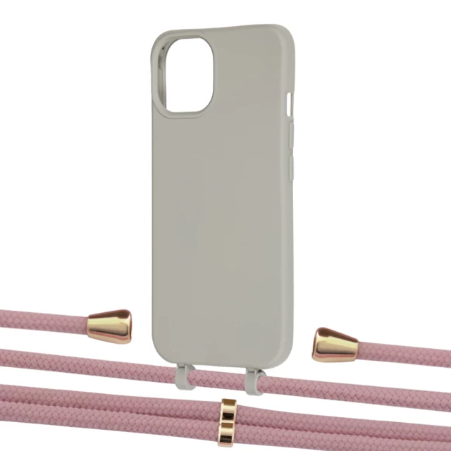 Чехол Upex Alter Eyelets for iPhone 13 Anchor with Aide Carnation and Casquette Gold (UP116413)