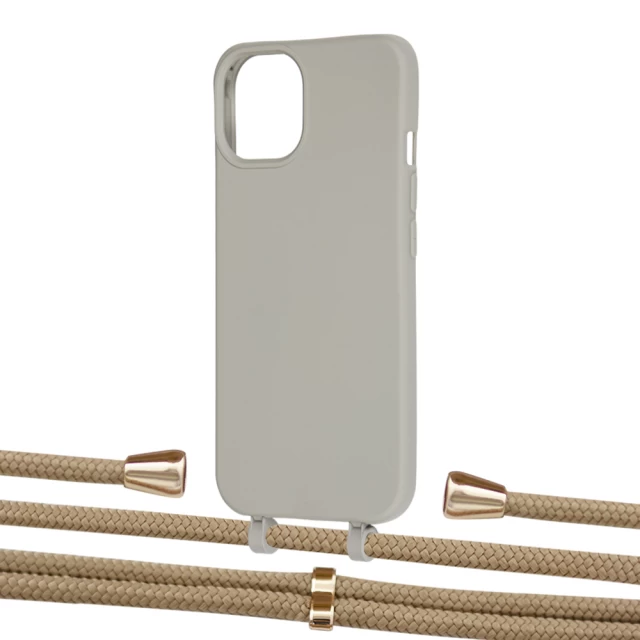 Чехол Upex Alter Eyelets for iPhone 13 Anchor with Aide Sand and Casquette Gold (UP116417)