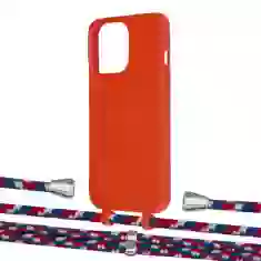 Чохол Upex Alter Eyelets for iPhone 13 Pro Red with Aide Police and Casquette Silver (UP116670)