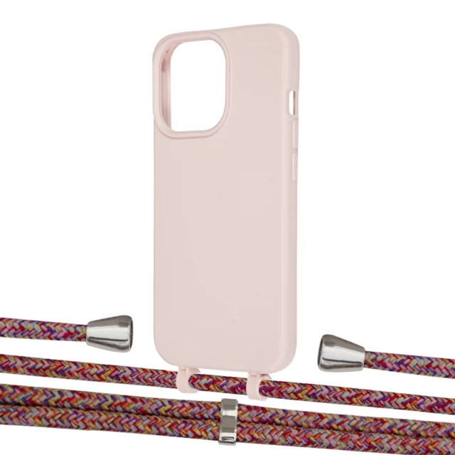 Чехол Upex Alter Eyelets for iPhone 13 Pro Crepe with Aide Melanger and Casquette Silver (UP116818)