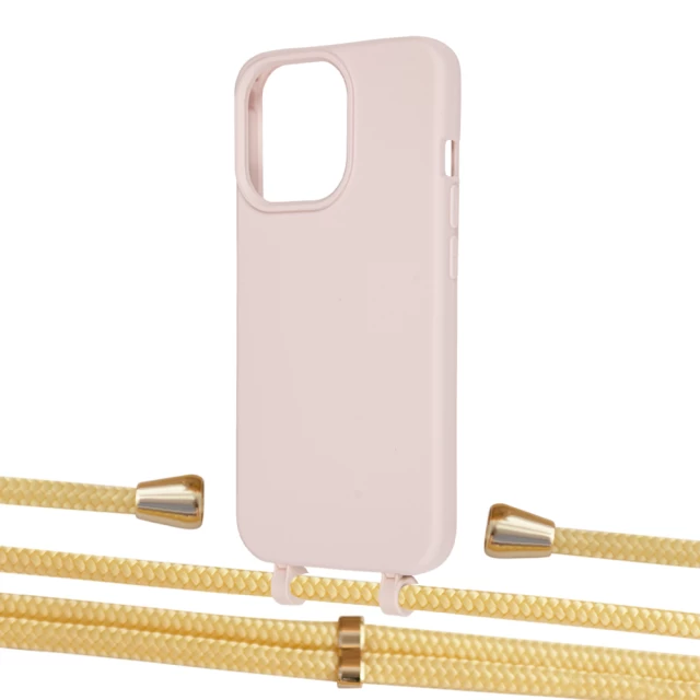 Чехол Upex Alter Eyelets for iPhone 13 Pro Crepe with Aide Banana and Casquette Gold (UP116840)